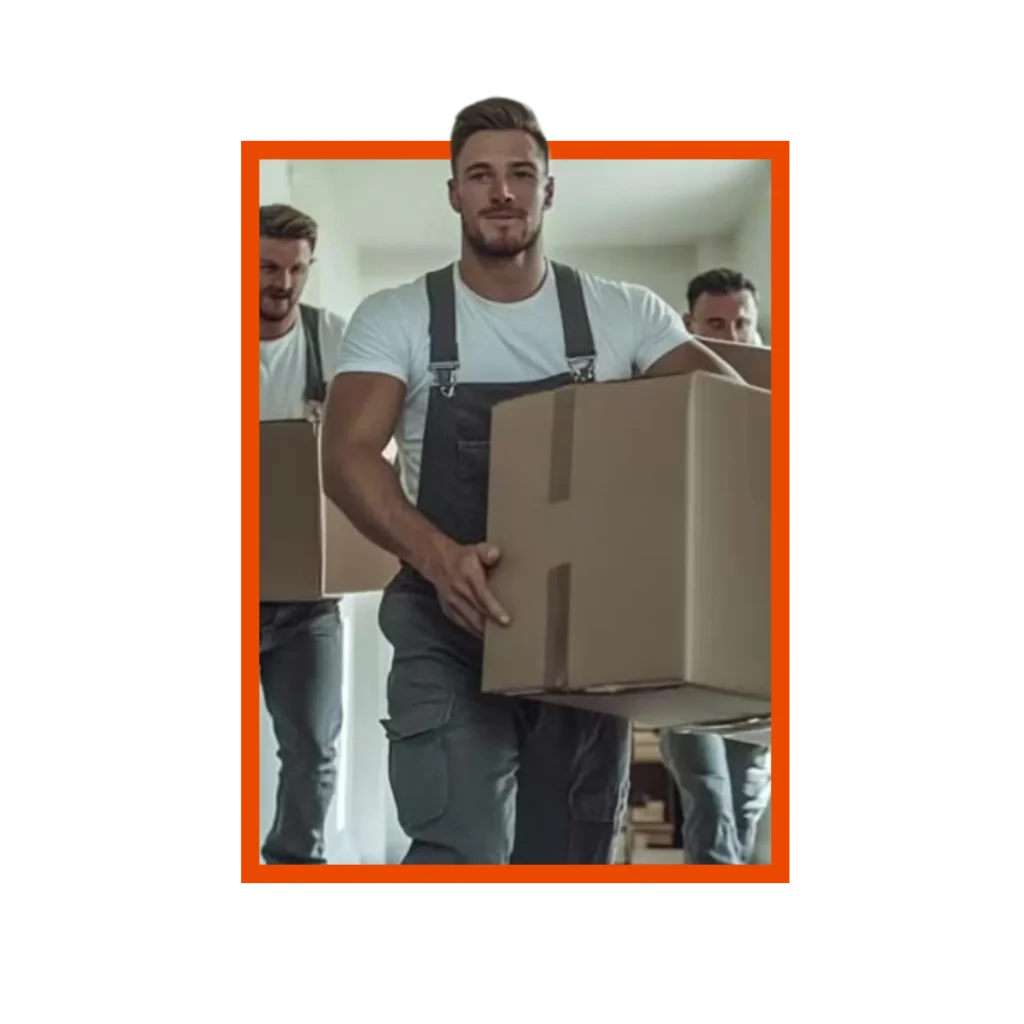 Sydney removalists setting up furniture in a new office space Professional packing and moving service for business relocations